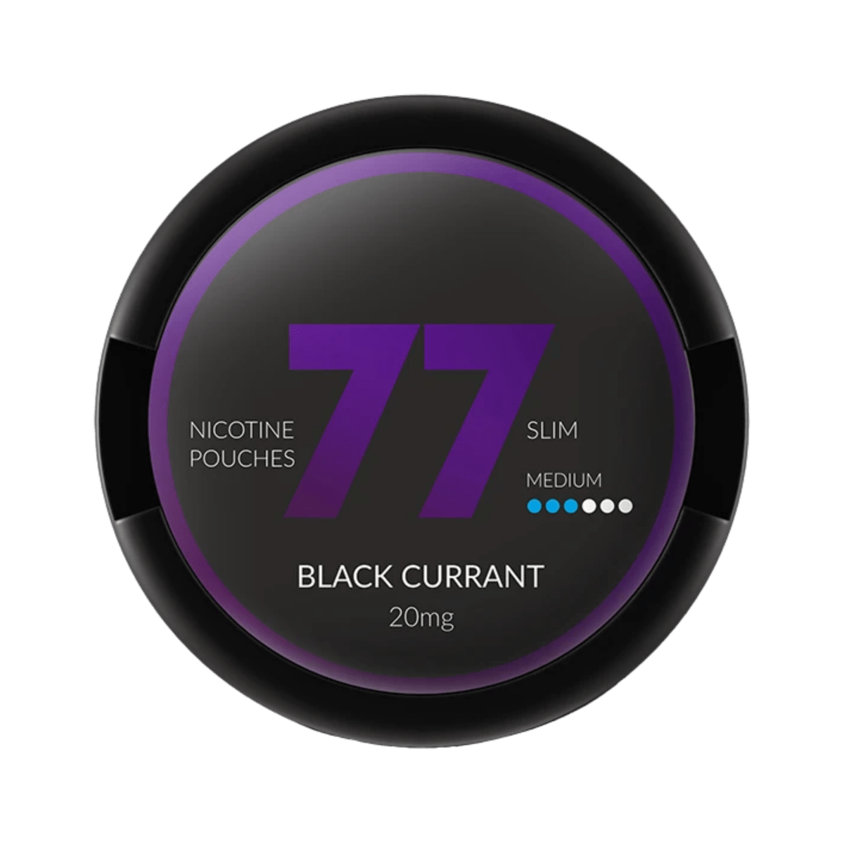 Can of 77 Blackcurrant - Nicotine Pouches