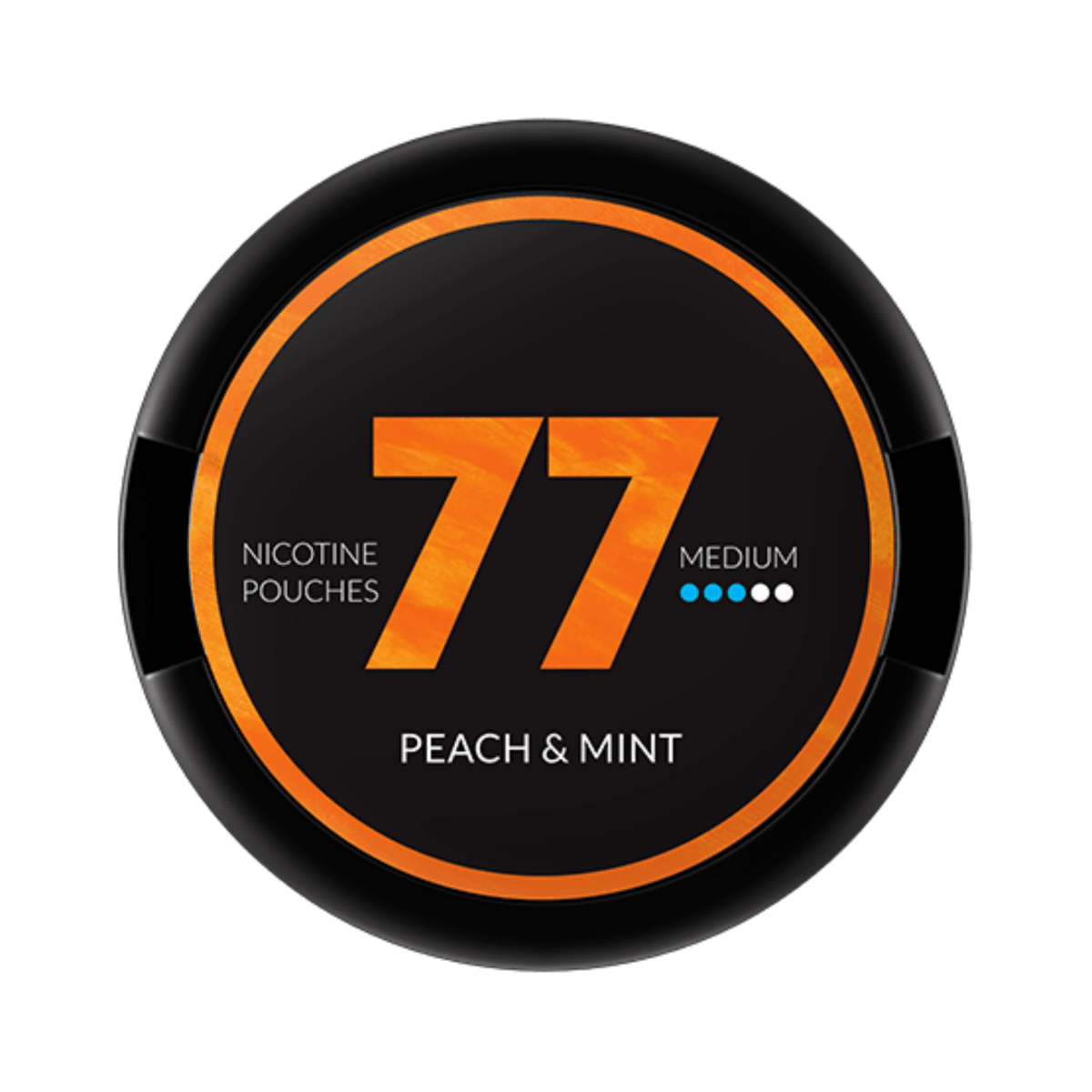 Can of 77 Peach & Mint - Nicotine Pouches