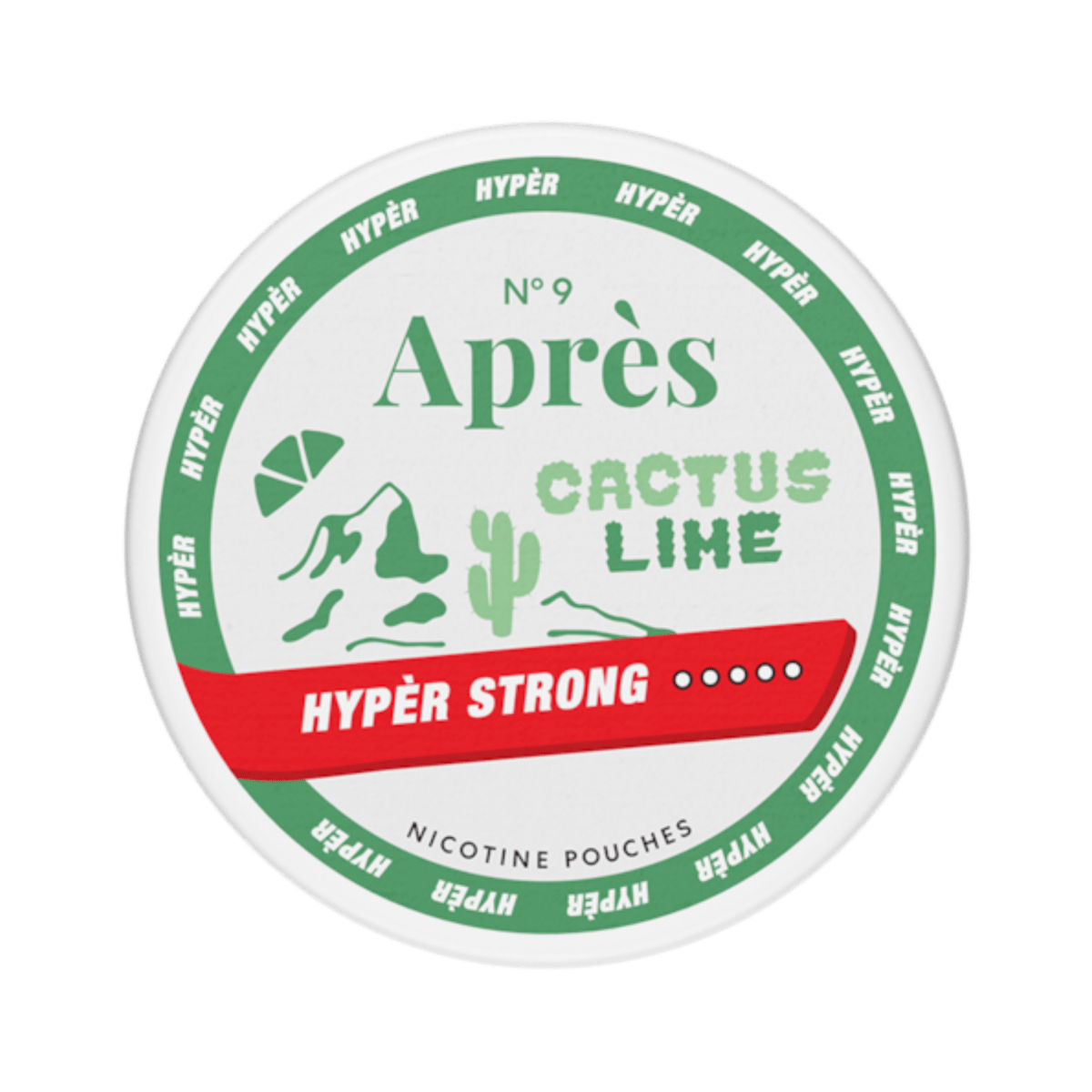 Can of Après Cactus Lime Hyper Strong - Nicotine Pouches

