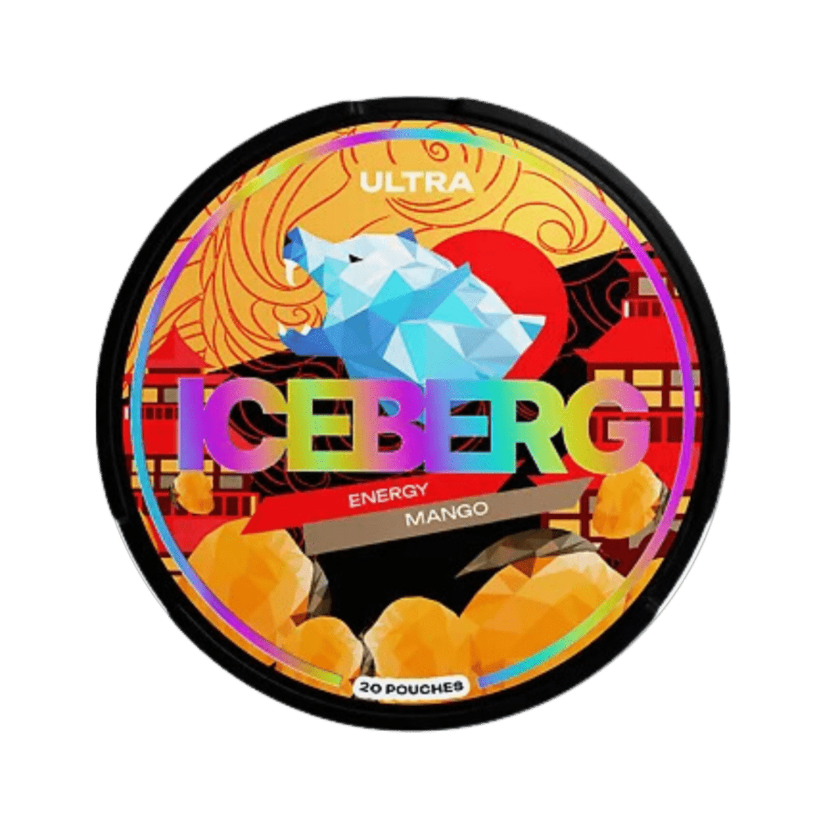 Can of Iceberg Energy Mango - Nicotine Pouches


