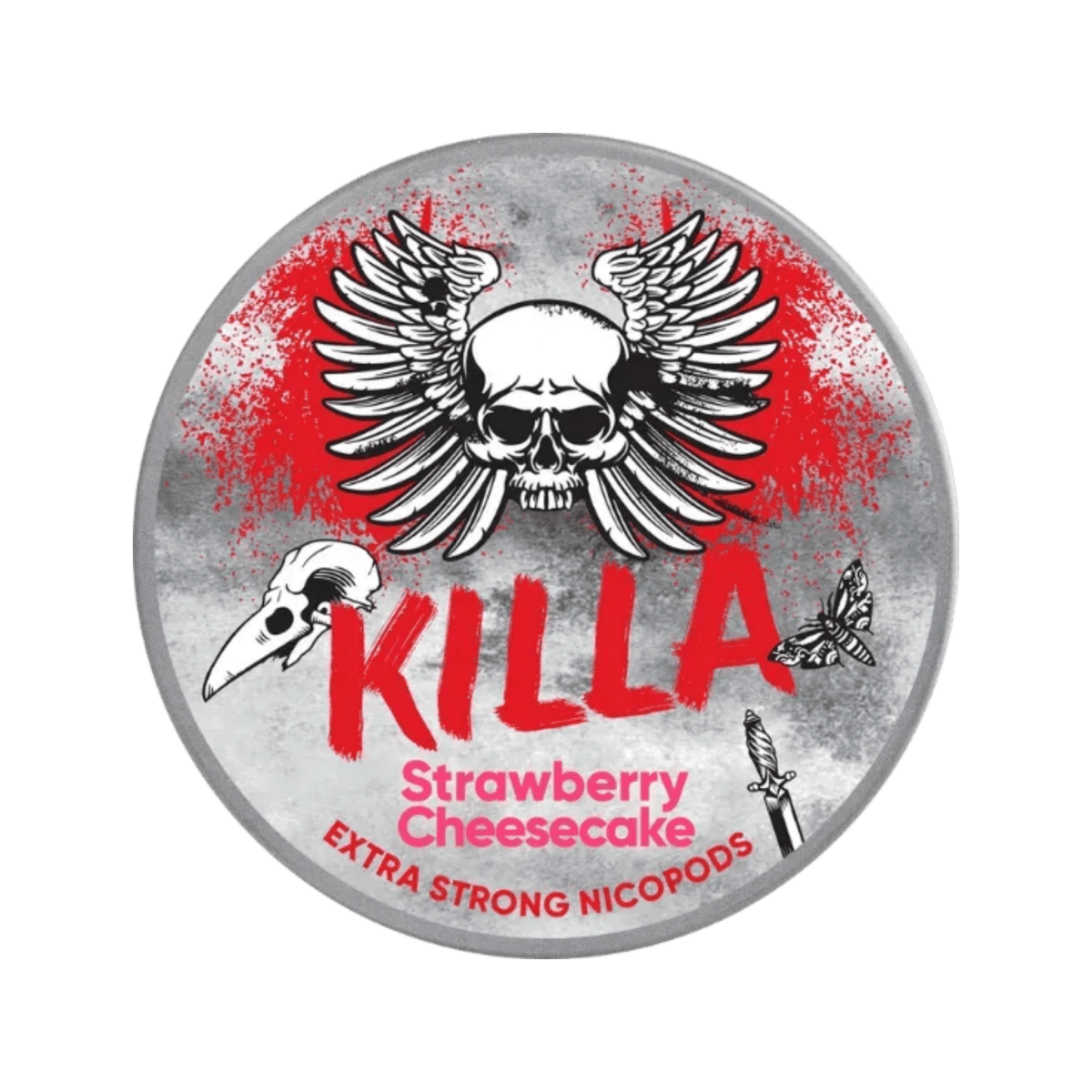 Can of Killa Strawberry Cheesecake - Nicotine Pouches

