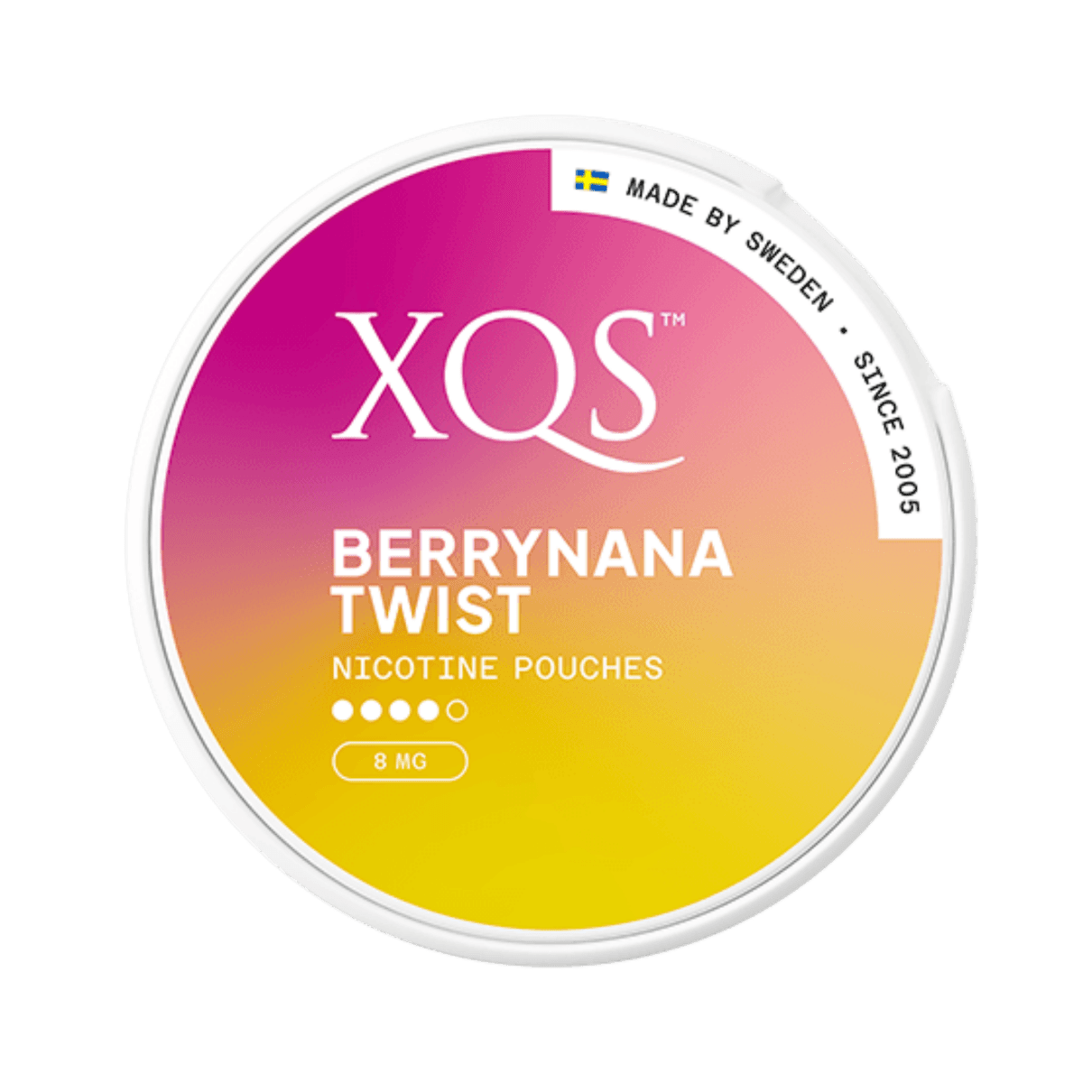Can of XQS Berrynana Twist – Nicotine Pouch

