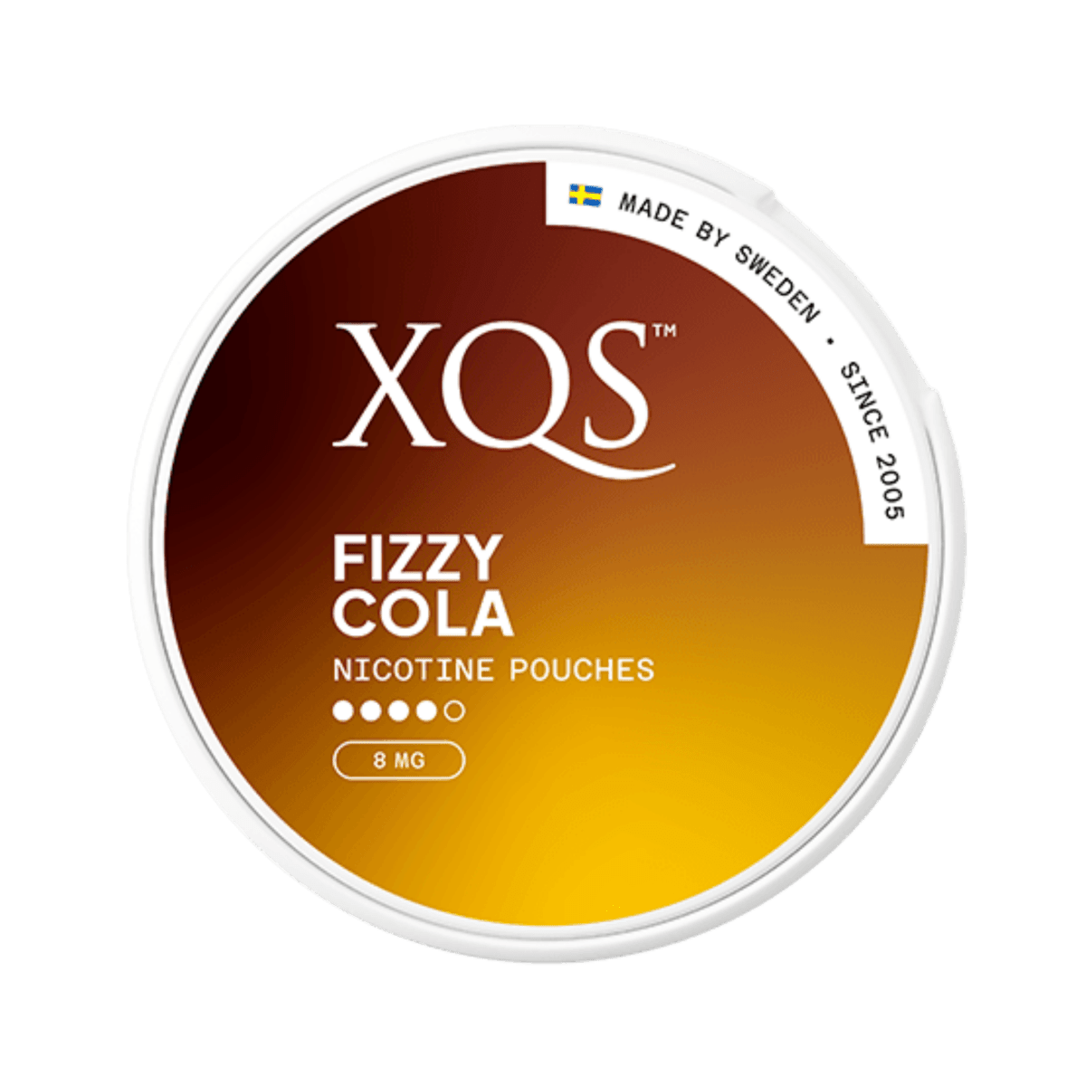 Can of XQS Fizzy Cola – Nicotine Pouch
