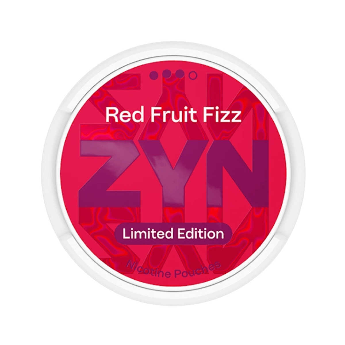 Can of ZYN Red Fruits Fizz Strong – Nicotine Pouch

